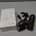 Super Mini Massage Deep Tissue, Handheld Muscle Massager with 4 Heads, Percussion Travel Size Massager for Back Pain Relief, Quiet for Home, Gym, Office, Perfect for Men & Women, Black