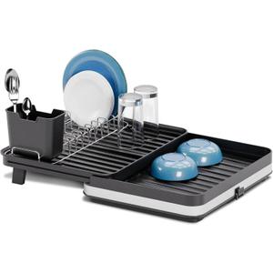 Home Zone Living Dish Drying Rack for Kitchen Counter, Large