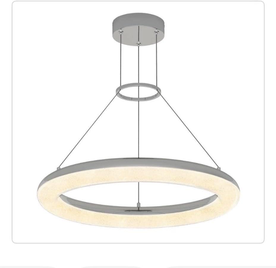 Famous Optical suspension à DEL 5 CCT chrome