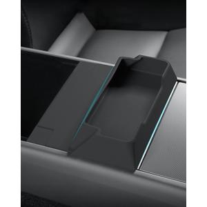 Sunglasses Organizer,Center Console Sunglasses Storage,Armrest Box Silicone Eyeglasses Storage Box Compatible with Tesla (Model y Juniper)