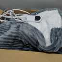 Bedsure Electric Blanket Twin - Soft Ribbed Flannel Heated Blanket, Heating Blanket with 10 Time Settings, 6 Heat Settings, and 8 hrs Timer Auto Shut Off (62x84 inches, Grey)