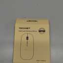 TECKNET Bluetooth Wireless Mouse for Laptop, Rechargeable Silent Computer Mouse (Bluetooth 5.2/3.0 & 2.4G), Ultra-Thin, 6-Level Adjustable 4800 DPI Bluetooth Mouse for Mac OS, iPad, Windows, Android (black)