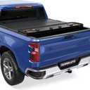 KUIPERAUTO Quad Hard Truck Bed Tonneau Cover Compatible for Chevrolet Silverado GMC Sierra 2007-2013 1500 Aluminum Bed (No Fit 2007 Classic) Fleetside - 5.8FT Short Bed (69.6 inch)