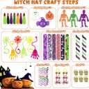 234 PCS Halloween Party Favors for Kids,24 Pack Witch Hat Goodie Bags Prefilled Halloween Toys for Trick or Treat Toy for Kids Halloween Gifts Boys Girls Toys Classroom Prizes Party Supplies