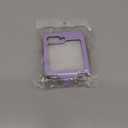 for Samsung Galaxy Z Flip 5 Case with Ring, Premium Leather Back Cover Anti-Scratch Shockproof Case for Galaxy Z Flip5 (Violet)