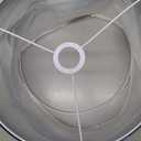 Lamp Shades for Table Lamps, 13x13x10in Fabric Blue Lamps Shades with Waves and Oceans, 1 Pack Lamps Shades, Drum Lamp Shades, Support E26 and E14, Spider