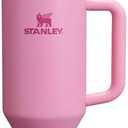 STANLEY Quencher H2.0 Tumbler with Handle and Straw 40 oz | Flowstate 3-Position Lid | Cup Holder Compatible for Travel | Insulated Stainless Steel Cup | BPA-Free | Peony