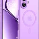 TOCOL for iPhone 17 Case, Full Camera Protection, Built-in Magnetic Ring, Compatible with Magsafe Charger, Drop Protection, Translucent Matte Phone Case for iPhone 17 6.3 inch (Light Purple)