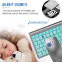Wireless Keyboard and Mouse Ultra Slim Combo, TopMate 2.4G Silent Compact USB 2400DPI Mouse and Scissor Switch Backlit Keyboard Set, for PC/Laptop/Windows/Mac/Gaming - Gray Silver