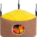 Plush Bird Nest for Cockatiel Bird, Parakeet Cage Accessories, Small Bird House for Cage