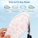 4D Cloud Insoles for Men Women, Memory Foam Boot Insoles, Comfortable and Breathable Massage Cushion Shoe Inserts with Arch Support, Trim to Fit All Shoe Types(1Pair-Orange, Men 8-9/Women 10-11)
