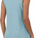 BKRIVE Coverup Summer Dresses for Women 2026 Eyelet Casual Loose Sleeveless Sundresses Tank Dresses with Pockets (XL)