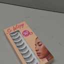 Eliace Luxurious 50 Pairs 5 Styles Cat Eye Lashes Wispy False Eyelashes Natural look 3D Mink Lashes Fake Eyelashes Kit, Thin Soft Band Comfortable Fluffy Volume Cross Strip Lash, with Lash Tweezers