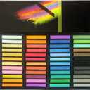 Non Toxic Soft Pastel Chalk Set for Professional Artist - 48 Colors Square Chalk Pastel for Drawing, Blending, Layering, Shading, Art Supplies for Kids, Beginners, Students, Experienced Artists