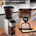 SHARDOR Professional Conical Burr Coffee Grinder, Coffee Bean Grinder with 48 Grind Settings for Espresso, Drip & French Press, Upgraded Anti-Static Technology, Precision Timer, Stainless Steel