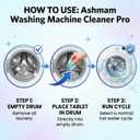 Washing Machine Cleaner Tablets, 24 Pack 1 Year Supply Deep Clean Washer Cleaner for Front Load & Top Load HE Machines, Removes Odor & Residue, Lavender Fresh Scent, Septic Safe