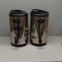 Insulated Beverage Dispenser 3.2 Gallon - Thermal Hot Beverage Dispenser for Parties, Hot Drink Container with Spigot for Water Coffee Tea Milk Cocoa, Silver, 2 Pack, Non-Electric,New