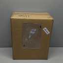 Flush Mount Ceiling Light Fixture < Bulb NOT Included >, Black Metal Frame Ceiling Light Fixture with Seeded Glass, Farmhouse Light Fixture for Kitchen Island Entryway Porch Foyer