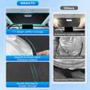 INSAUTO Custom Fit Windshield Sun Shade Accessories for Honda Fit 2007-2020, Foldable Front Window Sunshade, UV & Heat Reflector, Keeps Interior Cool, Includes Storage Bag
