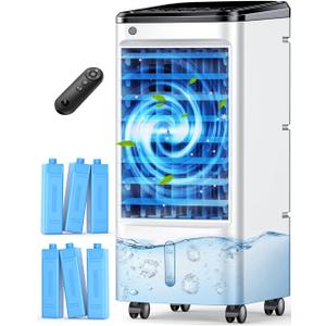 FANCOLE 25-INCH Evaporative Air Cooler, Swamp Cooler Air Conditioner