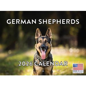 German Shepherd Calendar 2026 Monthly Wall Calender GSD Shepard Gifts 12 Month | American Made In The USA
