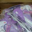 Nattork Adjustable Inline Skates for Kids Boys & Girls, Blue Black Red with Light up Wheels, Youth Blade Roller Skating for Beginners Ages 3-15 (Purple)