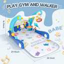 Baby Gym Play Mat, Kick and Play Piano Mat, Baby Walker with Music