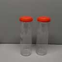 2 Pcs Christmas Elf Carrier 4.2 x 4.2 x 12 Inch Xmas Plastic Jars Transparent Storage Containers with Lids for Christmas Decoration (Elf Not Included)