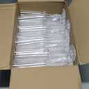 GuanQiao 24-Pack Plastic Champagne Flutes, 6oz Clear Square Disposable Toast Glasses, Heavy Duty Shatterproof Recyclable Wine Glasses for Party Wine Tasting Wedding New Years Eve Party Supplies