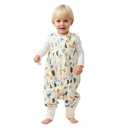 Duomiaomiao 0.5 TOG Toddler Sleep Sack 12-24 Months 100% Cotton Lightweight Baby Sleep Sack with Feet, Breathable Comfy Toddler Wearable Blanket
