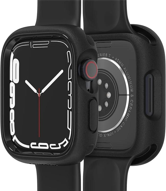 OtterBox - Apple Watch SE Series 7/8/9, 44mm Exo Edge Bumper Case - Protective Case for Smartwatch, Sleek & Precision Fit (Black)