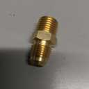 2 Pack 4" 
Flare Male Brass Tube Fitting, Union Reducing Coupling Flared Fitting for Propane, Fuel, and Gas, Durable Brass Pipe Connector, Leak-Resistant