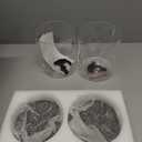 Glass Laundry Detergent Dispenser, 128 oz / 3.5L Fabric Softener Dispenser for Laundry Room Organization, Detergent Holder with Plastic Spigot (Black, 2 Pack)