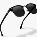 livho Rimless Trendy Polarized Sunglasses Men Women, Retro Sun Glasses for Men Women 2025, Semi Rimless UV Protection Shades