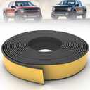 33FT Truck Topper & Camper Shell Seal (2" W x 0.2" H), Self-Adhesive Heavy Duty EPDM Rubber Universal Fit for Truck Caps & Tonneau Covers 200 lbs Max