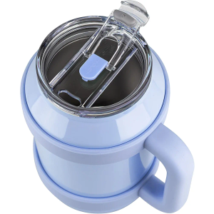 REDUCE 50 oz Mug Tumbler with Handle and Straw - Stainless Steel with Sip-It-Your-Way Lid - Keeps Water Cold up to 36 Hours - Sweat Proof, Dishwasher Safe, BPA Free - Glacier, Opaque Gloss