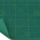 Cutting Mat A0 around 36" x 48", Self Healing cutting mat Double Sided 5-Ply Cutting Mats for Crafts, Fabric, Sewing, Quilting, Workbench, Scrapbooking, Projects, Green/Green -Shiny Merry