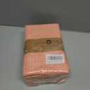 Native Fab 100% Cotton Cloth Napkins 18x18 inches, Houndstooth Dinner Napkins, Set of 12, Soft Breathable Absorbent, Machine Washable Cloth Napkins, Orange