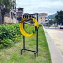 Garden Hose Holder Freestanding with 4 Spikes, Detachable Heavy Duty Water Hose Holders Stand, Reinforced Garden Hose Storage Rack for Lawn & Yard