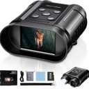 Gifts for Men and Teen Boys,Night Vision Goggles,Compact Night Vision Binoculars,32GB Card Included, Photo/Video Capture,Outdoor Tools for Education, Wildlife Watching,Easter Gifts for Boy,Men,Father (Pearl Black)