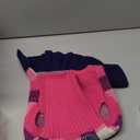 Dog Sweater Dress Plaid Knitwear for Small Medium Dogs Warm Puppy Pet Turtleneck Stretch Pullover Cute Fall Winter Vest Clothes with Leash Hole for Christmas M