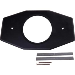 Westbrass One-Hole Remodel Plate for Moen and Delta, Matte Black, D502-62
