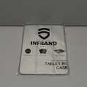 INFILAND Compatible with iPad A16 Case 11th Generation 11 Inch 2025, iPad 10th Generation Case 10.9 Inch 2022, Clear Slim Protective Cover with Apple Pencil Holder & Charging Adapter (Silver)