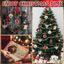 12 Pcs Christmas Highland Cow Ornaments Christmas 3D Highland Cow Wooden Xmas Tree Decorations Hanging Wood Funny Farm Animal Ornaments Gifts for Farmhouse Home Xmas Holiday Crafts Party Supplies