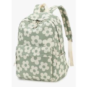 School Backpack for Teen Girls Bookbags Elementary High School Corduroy Laptop Bags Women Travel Daypacks