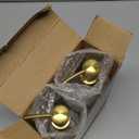 Vine Creations Clear Glass Soap Dispenser, 2 Pack Kitchen Soap Dispenser Set with Stainless Steel Pump, 16 oz Dish Soap and Hand Soap Dispensers for Bathroom with Waterproof Labels (Clear Bottle / Brushed Gold Pump)