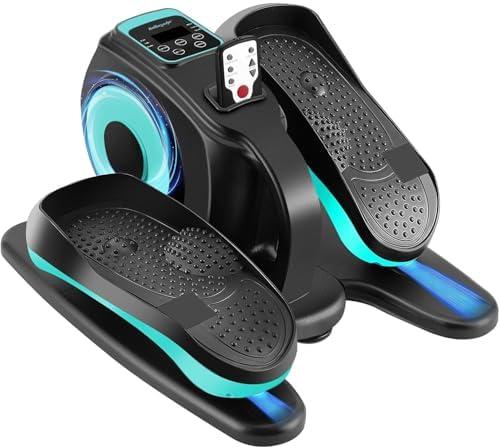Amazon.com : Rollingsurfer Under Desk Elliptical Machine, Electric Leg Exerciser for Seniors, Compact Seated Pedal Exerciser, Portable Elliptical Trainer with Remote and Non-Slip Pedals for Teens Adults : Sports & Outdoors