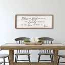 comurdyo Bless the Food Before Us Wall Decor Sign 40" X 15" Wood
