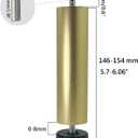 4 Pack Adjustable Furniture Legs Replacement M8 Thread Metal Furniture Legs 8 Inch Couch Legs Replacement Legs for Bed, Sofa, Cabinet(Gold, 5.7-6.06 Inch)