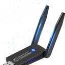 1300Mbps Wireless WiFi Adapter, USB3.0 WiFi Dongle 2.4G/5G 802.11AC Network Adapter Receiver with High Gain Antenna for Desktop Laptop PC, Support Windows 11/10/8/8.1/7/Vista/XP, Mac 10.6-10.15